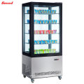 Transparent Glass Popsicle Ice Cream Freezer Showcase for Ice Cream Shop